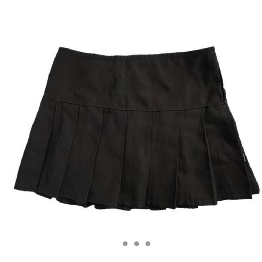 Tripp Nyc Black Pleated Mini Skirt